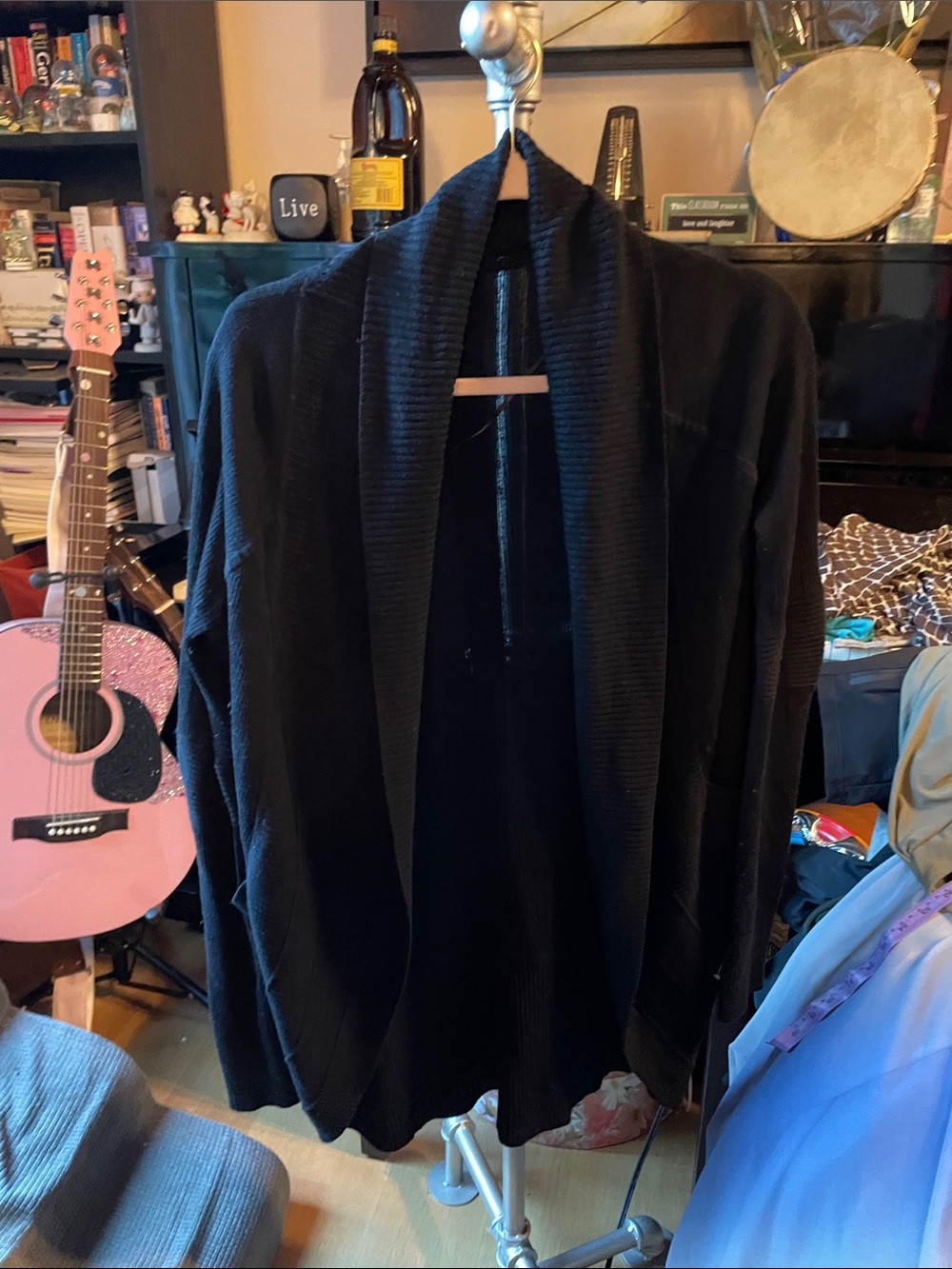 Lululemon Black Open Drape Cardigan -as is